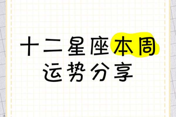 本周星座运势抢先看12星座事业爱情财运全解析 本周星座运势抢先看12星座事业爱情财运全解析