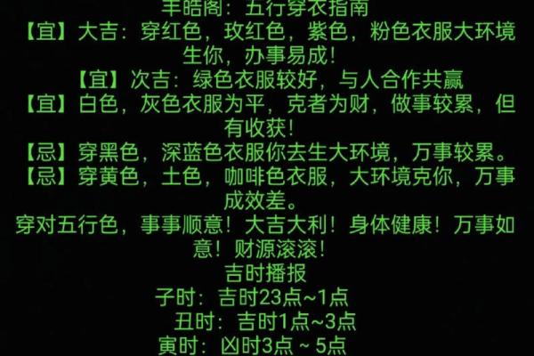 每日五行穿衣指南2024年3月11日 每日五行穿衣指南2024年3月11日