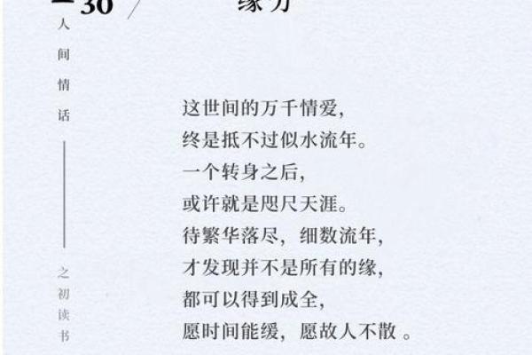 遇见即是缘分_遇见即是缘分的情话