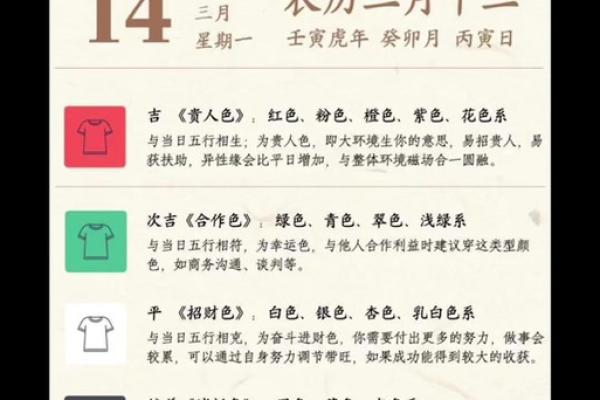 2025年3月14日每日穿衣五行颜色运势 2025年3月14日每日穿衣五行颜色运势