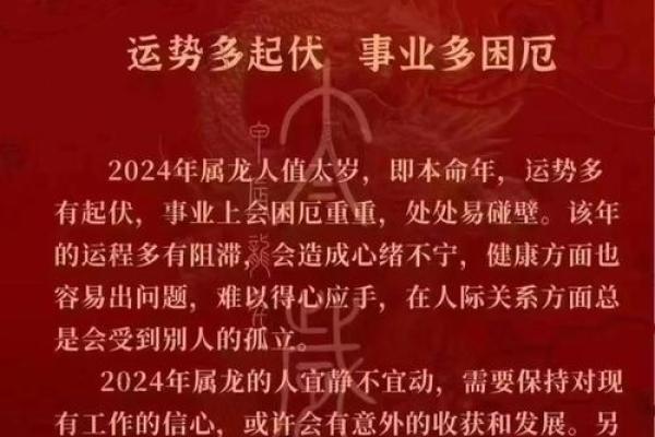 2024年属龙人全年运势大解析每月运程吉凶预测全掌握 2024年属龙人全年运势大解析每月运程吉凶预测全掌握