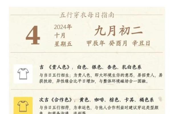 2025年4月10日穿衣颜色每日五行搭配 2025年4月10日穿衣颜色每日五行搭配