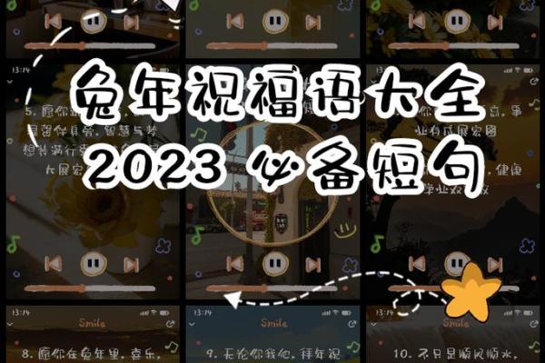 兔年拜年祝福语 2023年祝福语简短大方