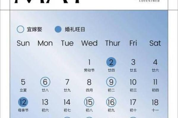4月份黄道吉日一览表