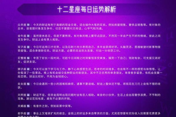 今日星座运势每日更新精准预测你的每日运势 今日星座运势每日更新精准预测你的每日运势