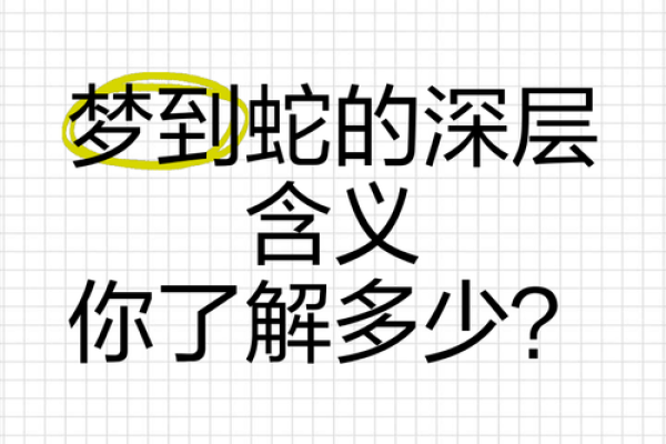 给自己解梦梦见蛇 给自己解梦梦见蛇